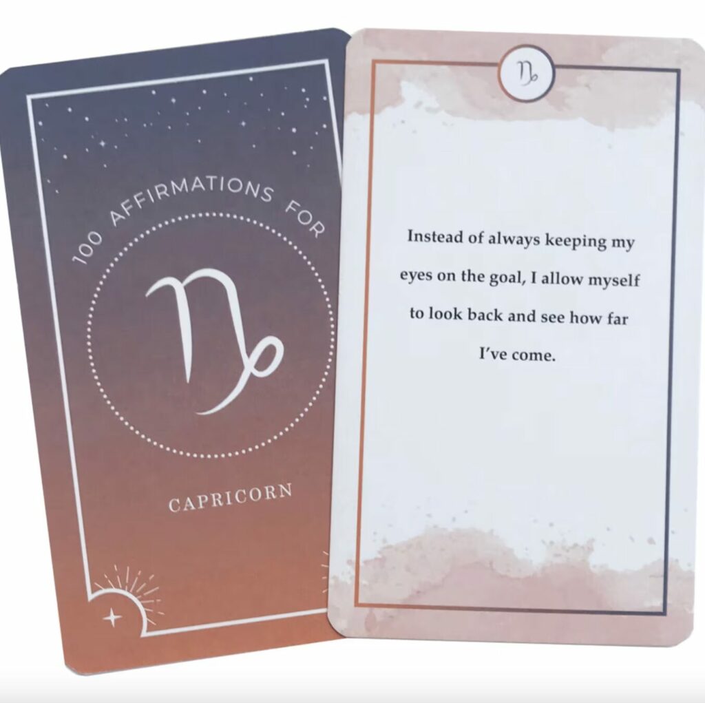 100 Affirmations for Capricorn oracle deck